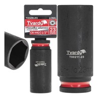 TVARDY Dugi udarni nasadni ključ 1/2" 6-kraki 23 mm CR-MO